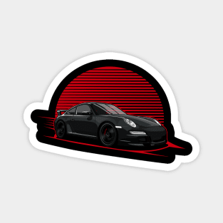 Black 997 car Magnet