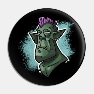 Punkish Orc Pin