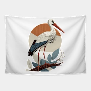 Stork, Bird, Birth, Pregnancy, Pregnancy Tapestry