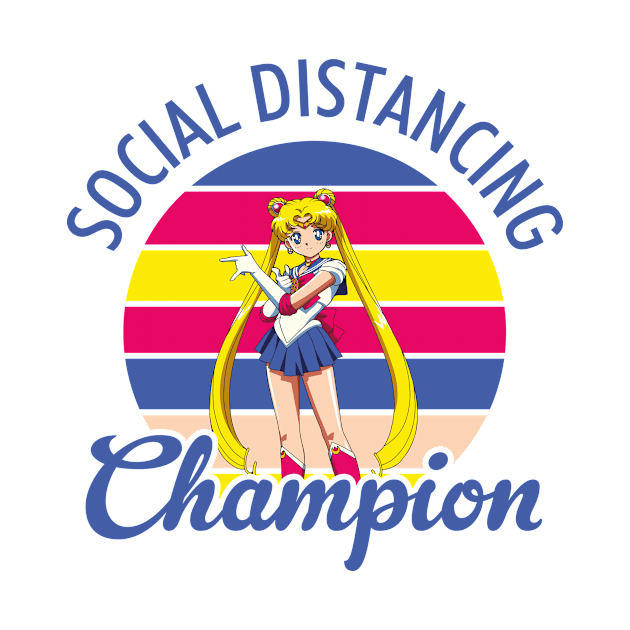 Sailor Moon Social Distancing Champion by Rebus28