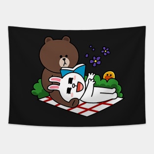 brown and cony Tapestry