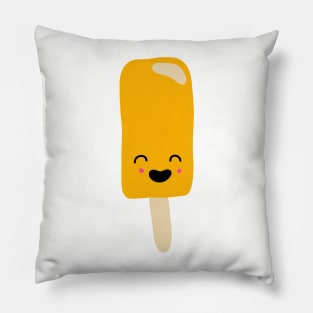 Orange Tangerine Cute Kawaii Popsicle Frozen Treat Pillow