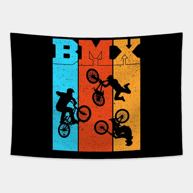 Eat Sleep BMX Repeat Gift Tapestry by Delightful Designs