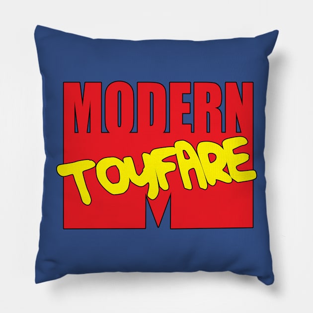 Modern Toyfare Pillow by VaultOfPersonalityComics