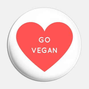 Go Vegan Pin