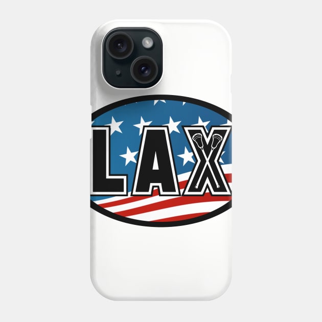 Lacrosse Oval US Flag 20XX Phone Case by YouGotThat