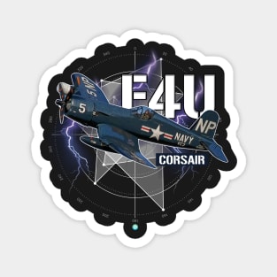 F4U Corsair Pilot Gift WW2 Warbird Magnet