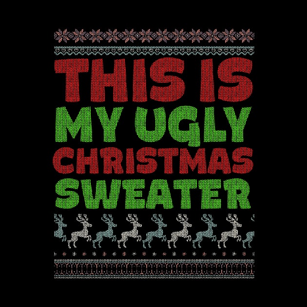 Funny Christmas Ugly Christmas Sweater Holiday Gifts by thuden1738