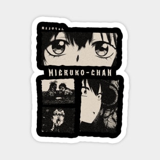 Meiruko Chan Gloomy Halftone Fanart Design Magnet