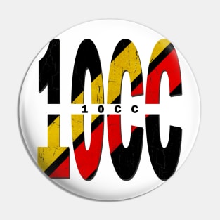 vintage typo 10cc Pin