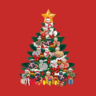 Silky Chicken Christmas Tree T-Shirt