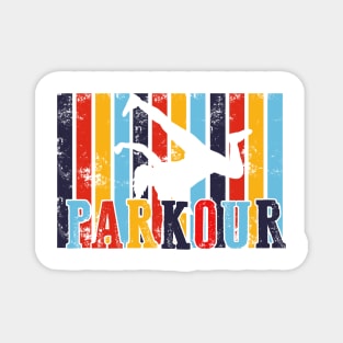 Vintage Distressed Style Parkour Magnet