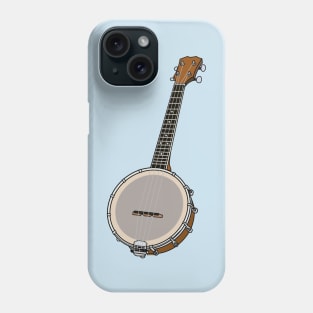 Banjo cartoon illustration Phone Case