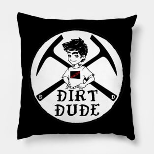 Dirt Dames little Dirt Dude! Raise Them Feral! Geology, rockhound, fossil, kids, boy, Pillow