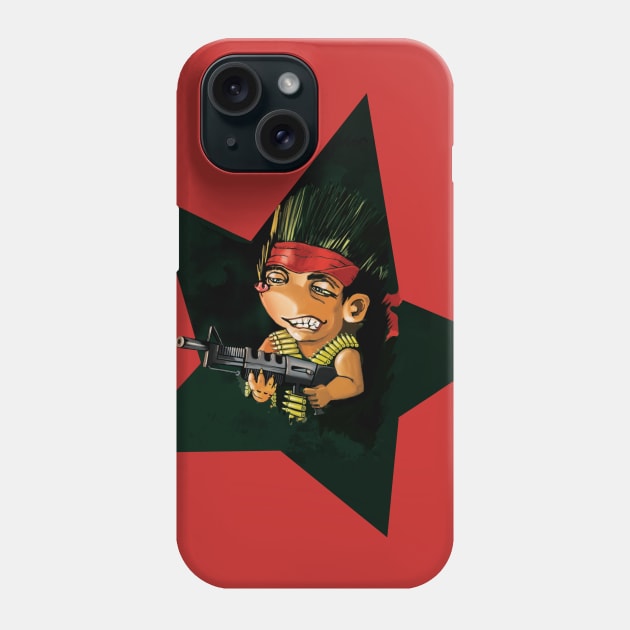 hedgehog rambo Phone Case by Shvetsov