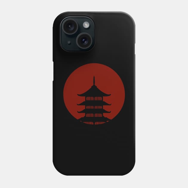 Japanese temple Phone Case by Kalpataru