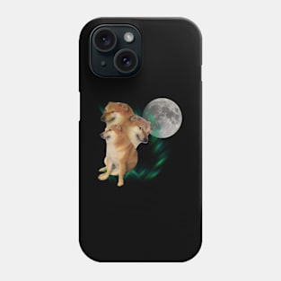 3 Cheems Moon Phone Case