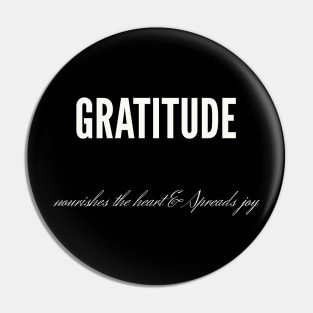 Spread Joy and Gratitude with this Inspirational T-Shirt Pin