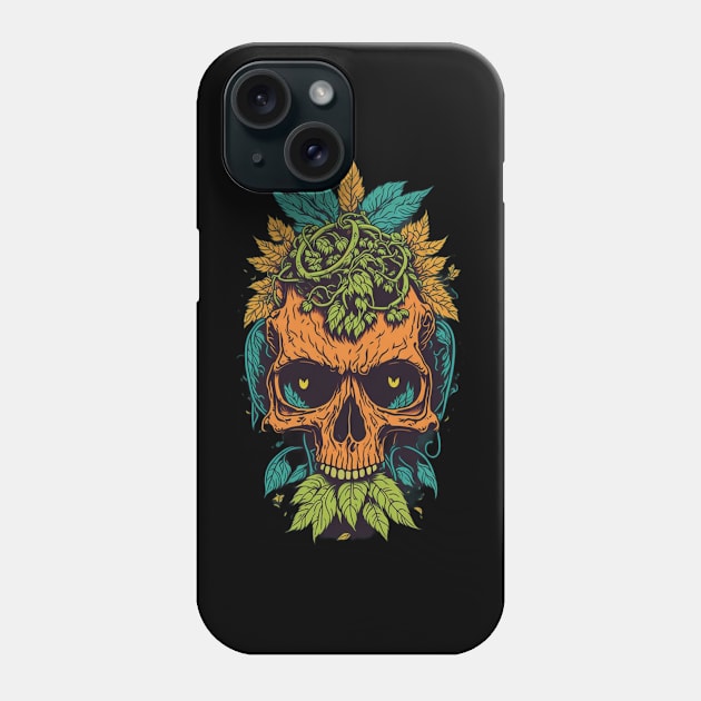 skull full of hops Phone Case by lkn