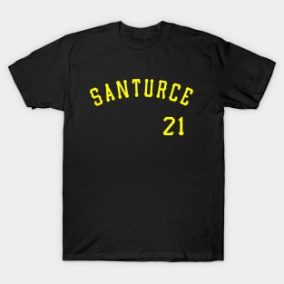 Clemente #21 Santurce Gray Baseball Jersey