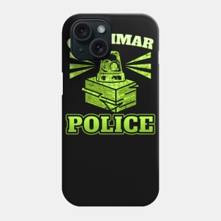 Grammar Police Officer Siren Light English Editor Phone Case