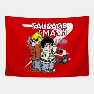 Gutter Pigs Sausage & Mash Tapestry