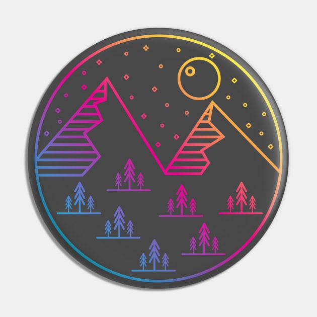 PNW Under the Stars Pin by happysquatch