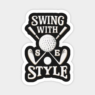 Swing With Style Golf Tee Magnet