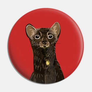 Sable Marten in Red Pin