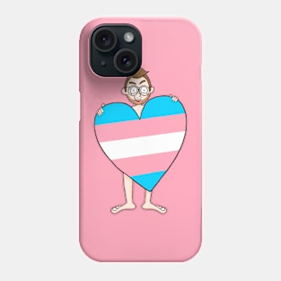 Trans Pride Heart Phone Case