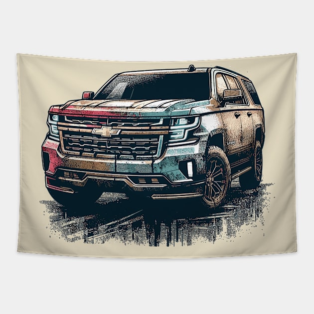 Chevrolet Suburban Tapestry by Vehicles-Art