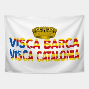 Visca Barca Visca Catalunya Tapestry