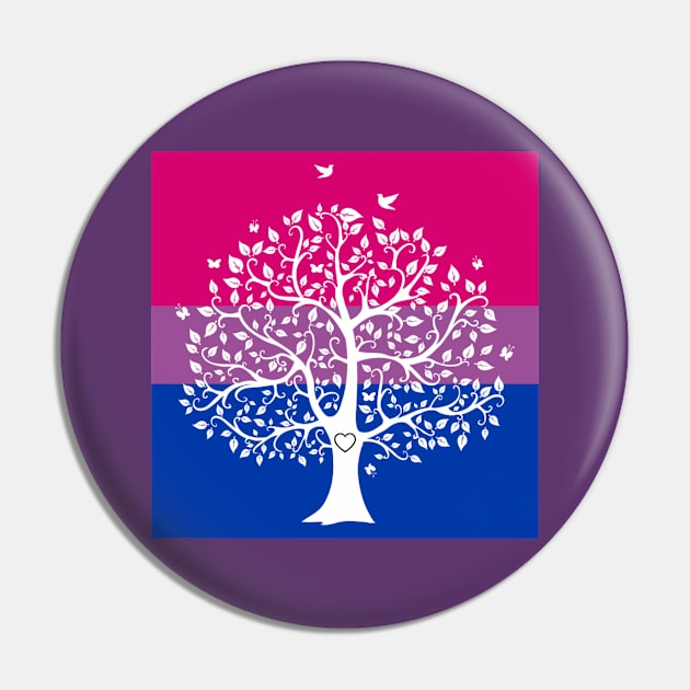 GGA Logo with Bi-Pride Flag Pin by Grace's Grove Audio