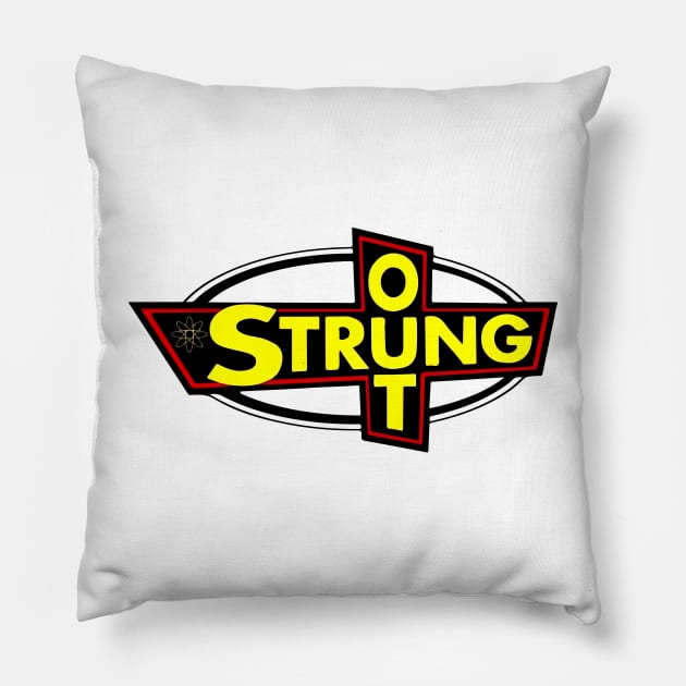 The-Strung Out 2 Pillow by Edwin Vezina