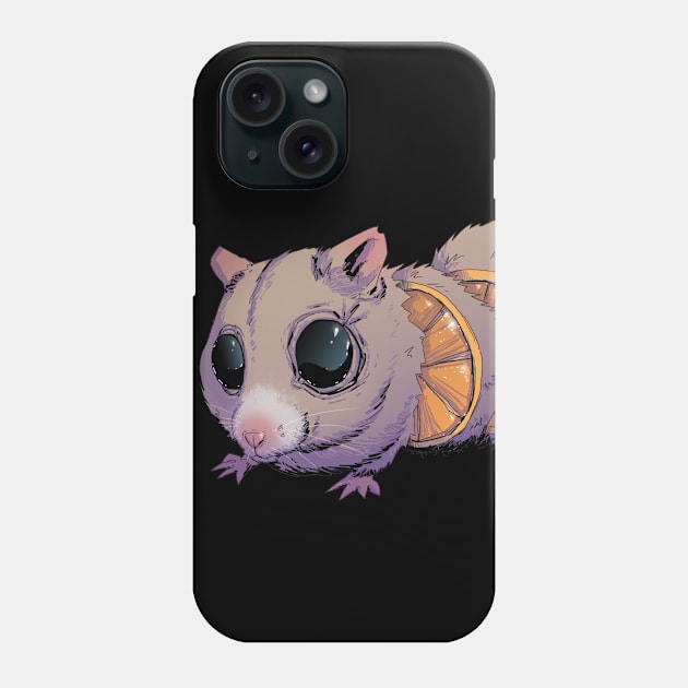 Orange Slice Hamster Gift for Hamster Owners and for Hamster Lovers Phone Case by Hutchew