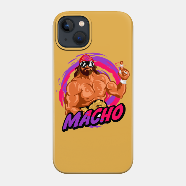 purple pink champ - Macho Man - Phone Case