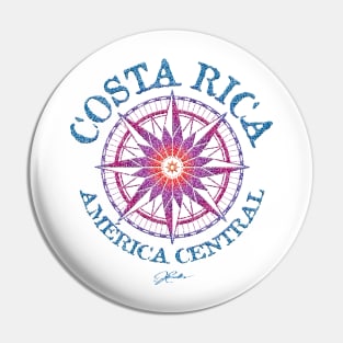 Costa Rica, Compass Rose Pin