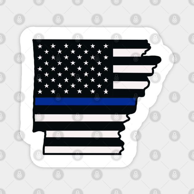 Police Arkansas flag Magnet by RayRaysX2