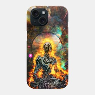 Flaming meditation Phone Case