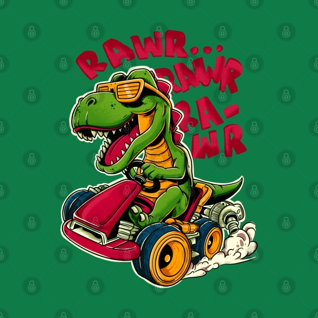 Dino Kart Rawr by alluslang