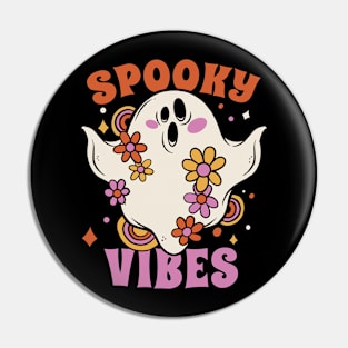 Retro Spooky Vibes // Cute Halloween Ghost Pin
