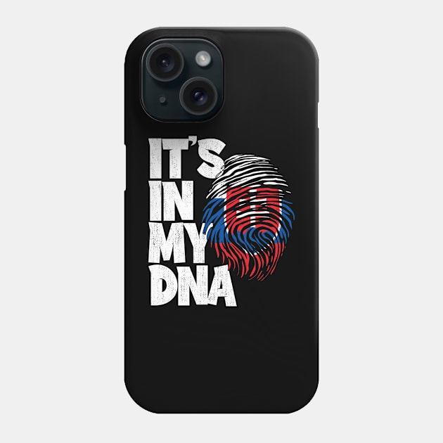 IT'S IN MY DNA Slovakia Flag Men Women Kids Phone Case by simonStufios