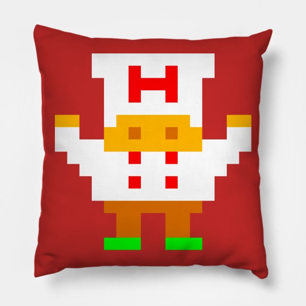 Burguer Time Pillow by thepixelcloud