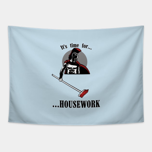 Spartan-Housework Tapestry by TomiAx