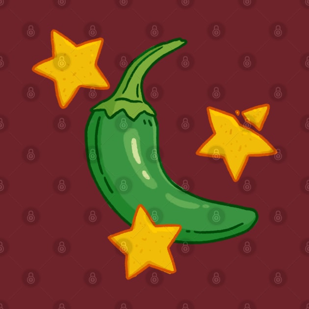 Jalapeno moon taco star by ballooonfish