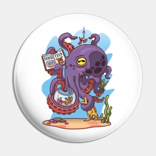 Octopus aquarist Pin