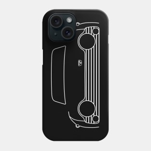 Triumph TR5 classic car outline graphic (white) Phone Case