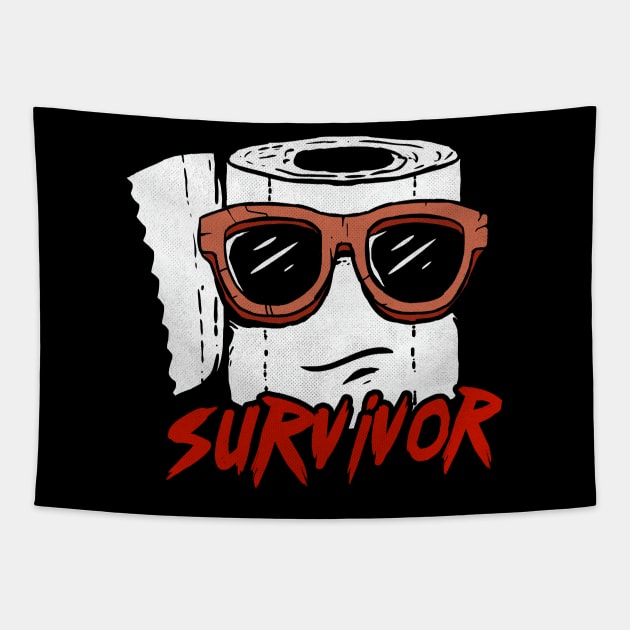 2020 toilet paper shortage apocalypse crisis survivor Tapestry by A Comic Wizard