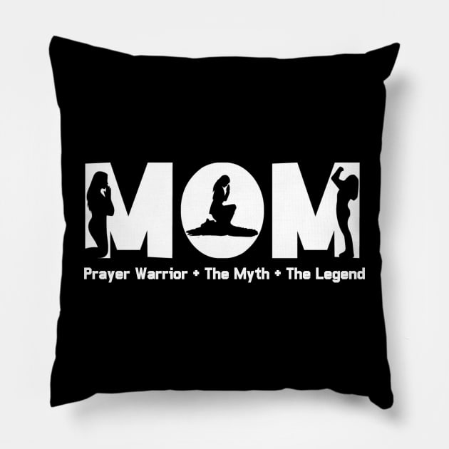 Christian Proverbs 31 Shirt Myth Legend Mom Gift Pillow by Therapy for Christians