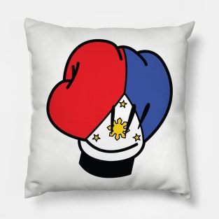 Philippines Flag Pacquiao Mickey Boxing Gloves Pillow